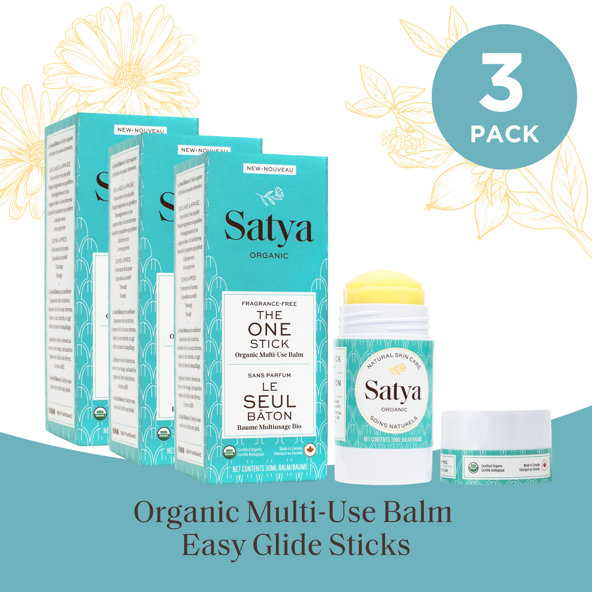 The One Easy Glide Stick- 3 Pack