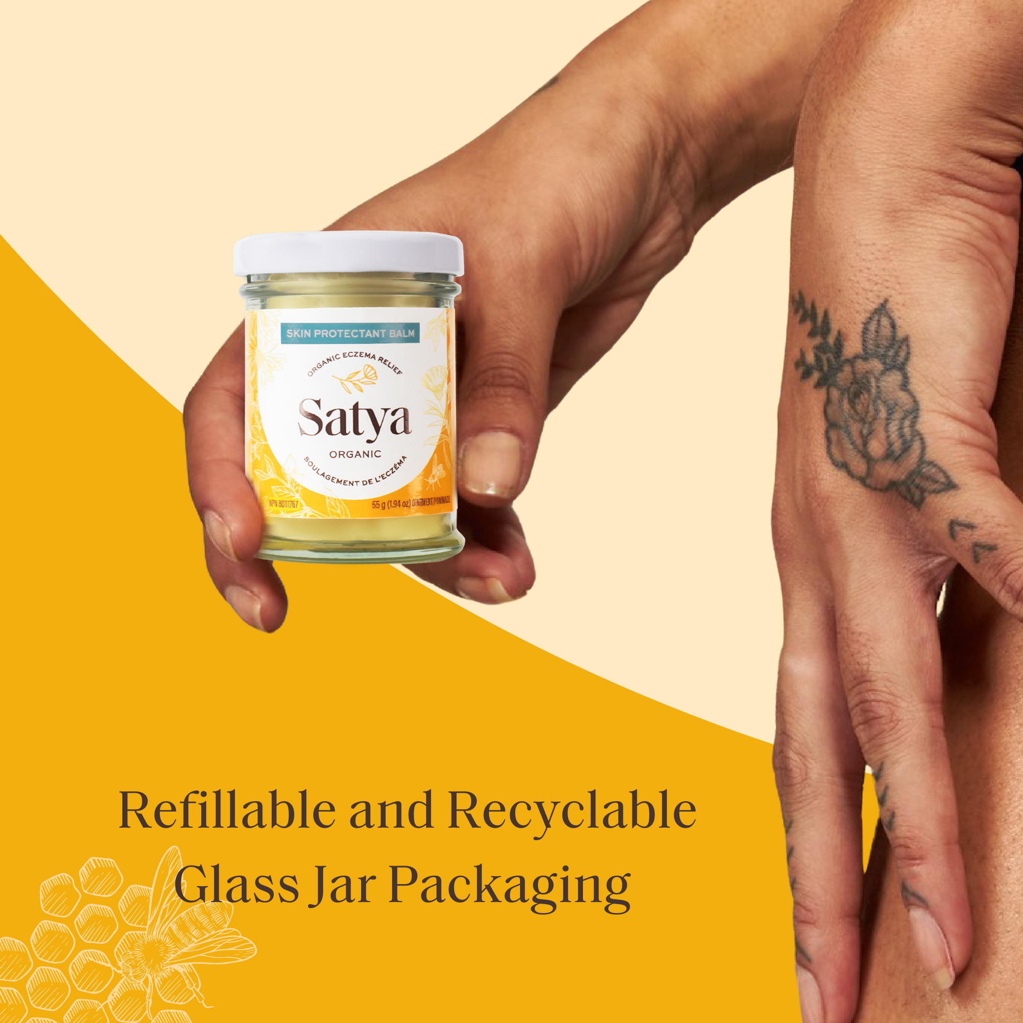 Satya Organic Eczema Relief Jar Satya Organic Eczema Relief Jar